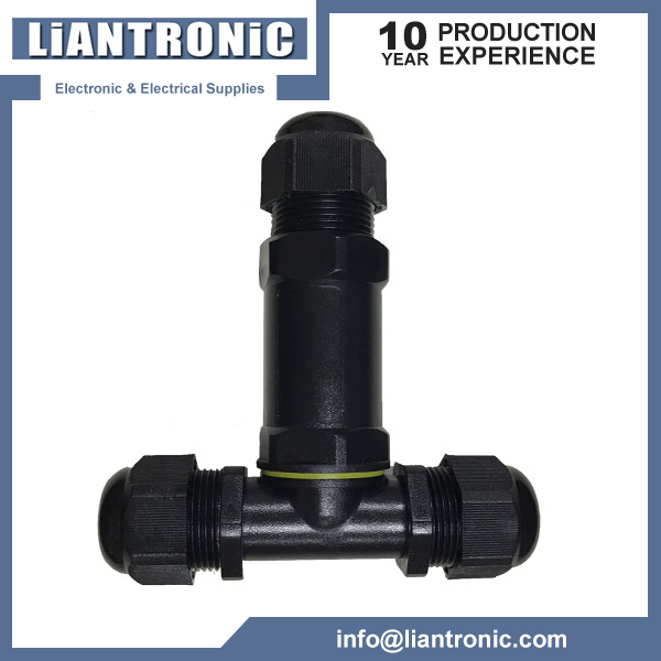 IP68 T type 3Way Waterproof Connector