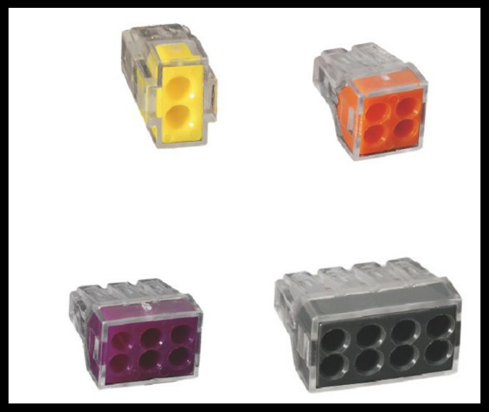5X Wago 773-102/104/106 Pole Push Electrical Cable Connector Wire Block Terminal 